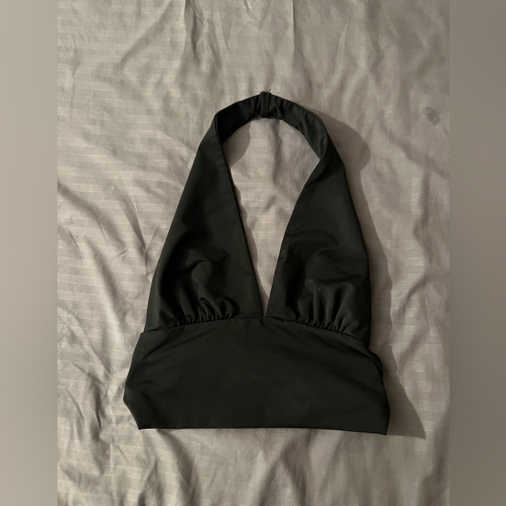black halter top